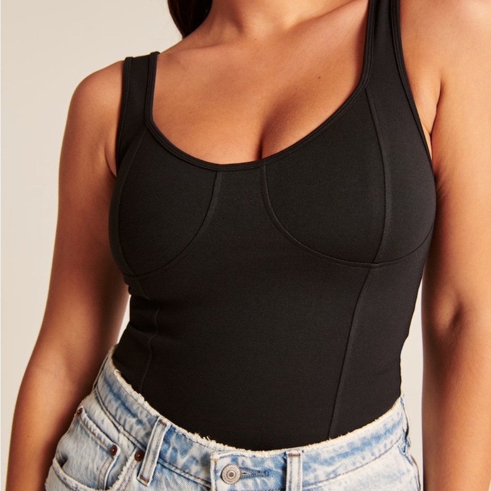ponte corset top